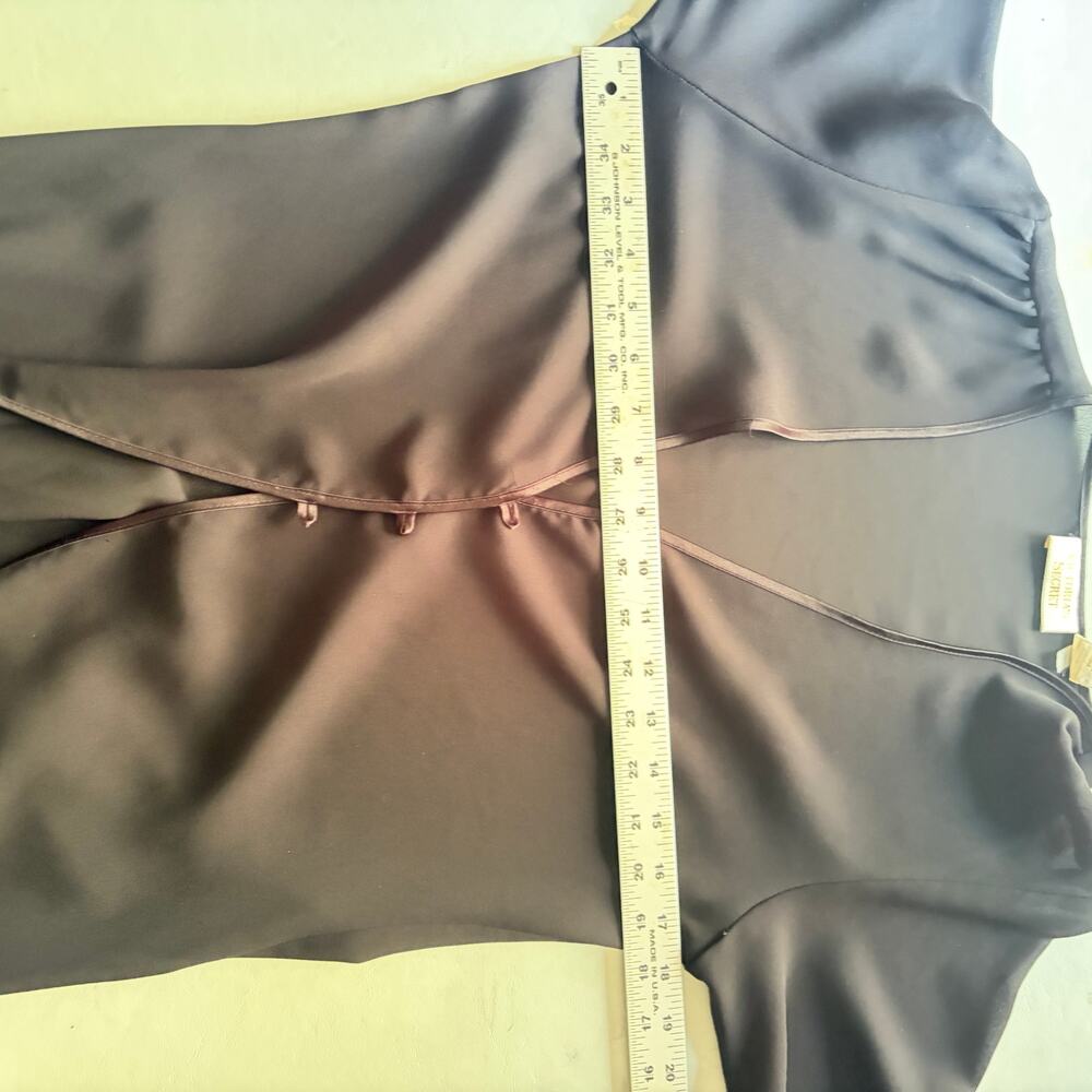 Victoria's Secret Gold Label Vintage Black Sheer Duster Robe Size Small - Picture 6 of 6
